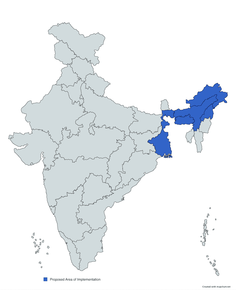 Hornbills, trees and people