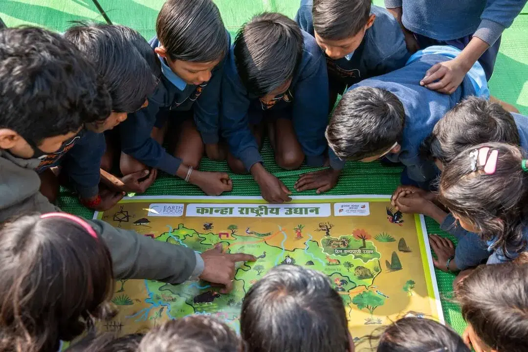 Contextual education for tribal children near Kanha wildlife sanctuary